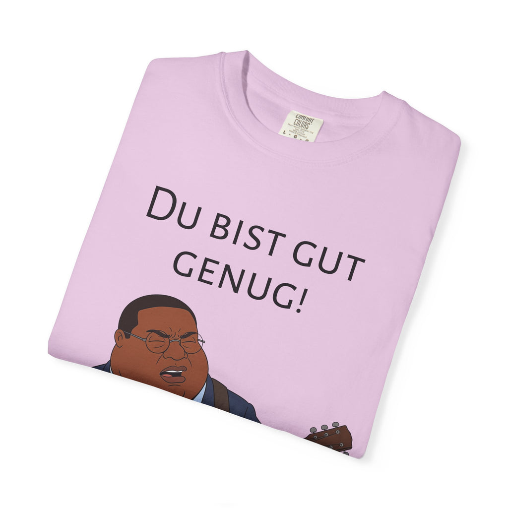 Du bist gut genug! Guitar Singer T-Shirt — Inspirational German Phrase Tee