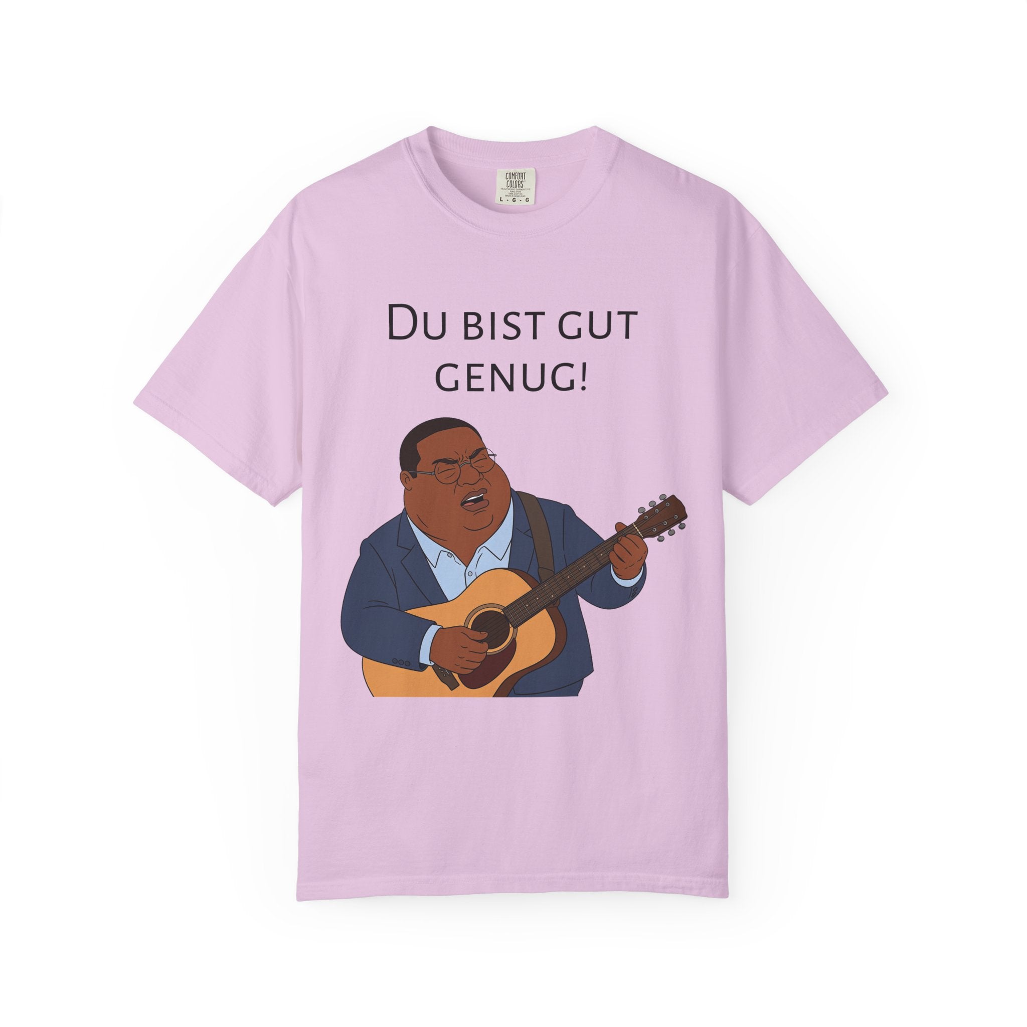 Du bist gut genug! Guitar Singer T-Shirt — Inspirational German Phrase Tee