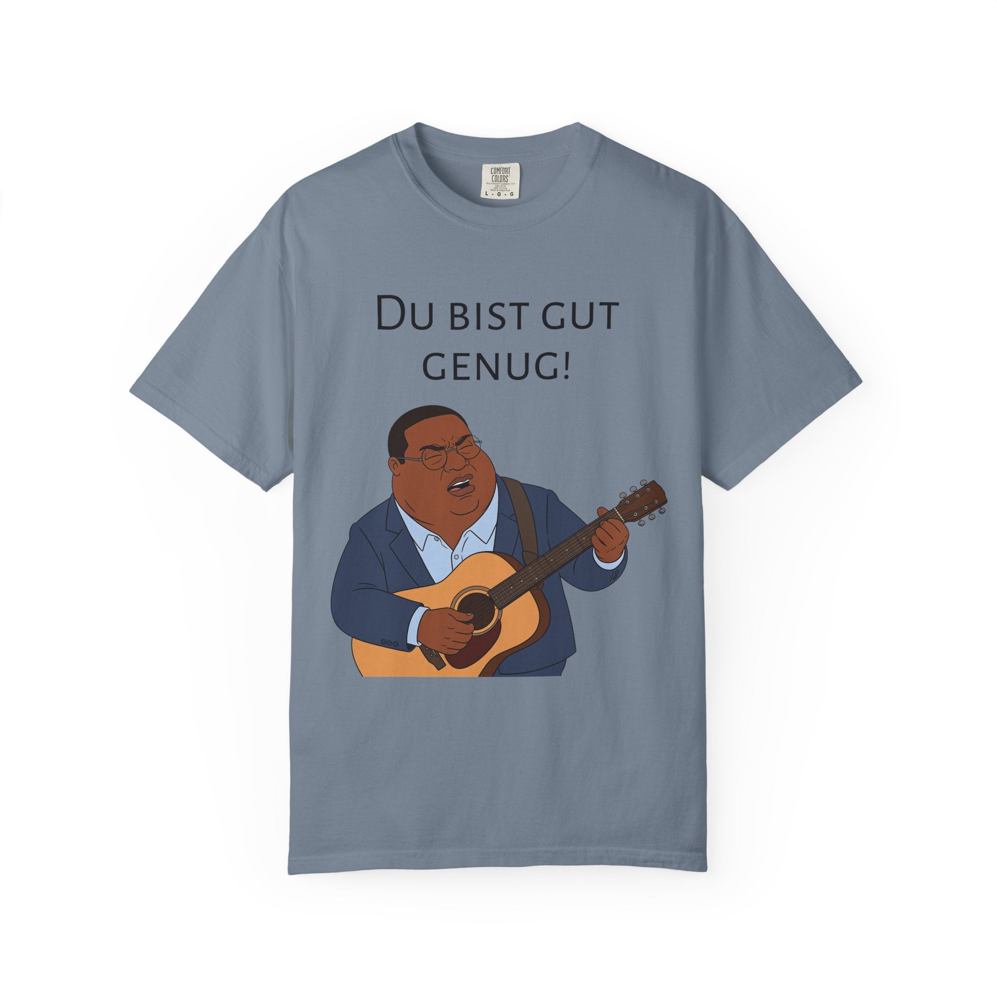 Du bist gut genug! Guitar Singer T-Shirt — Inspirational German Phrase Tee