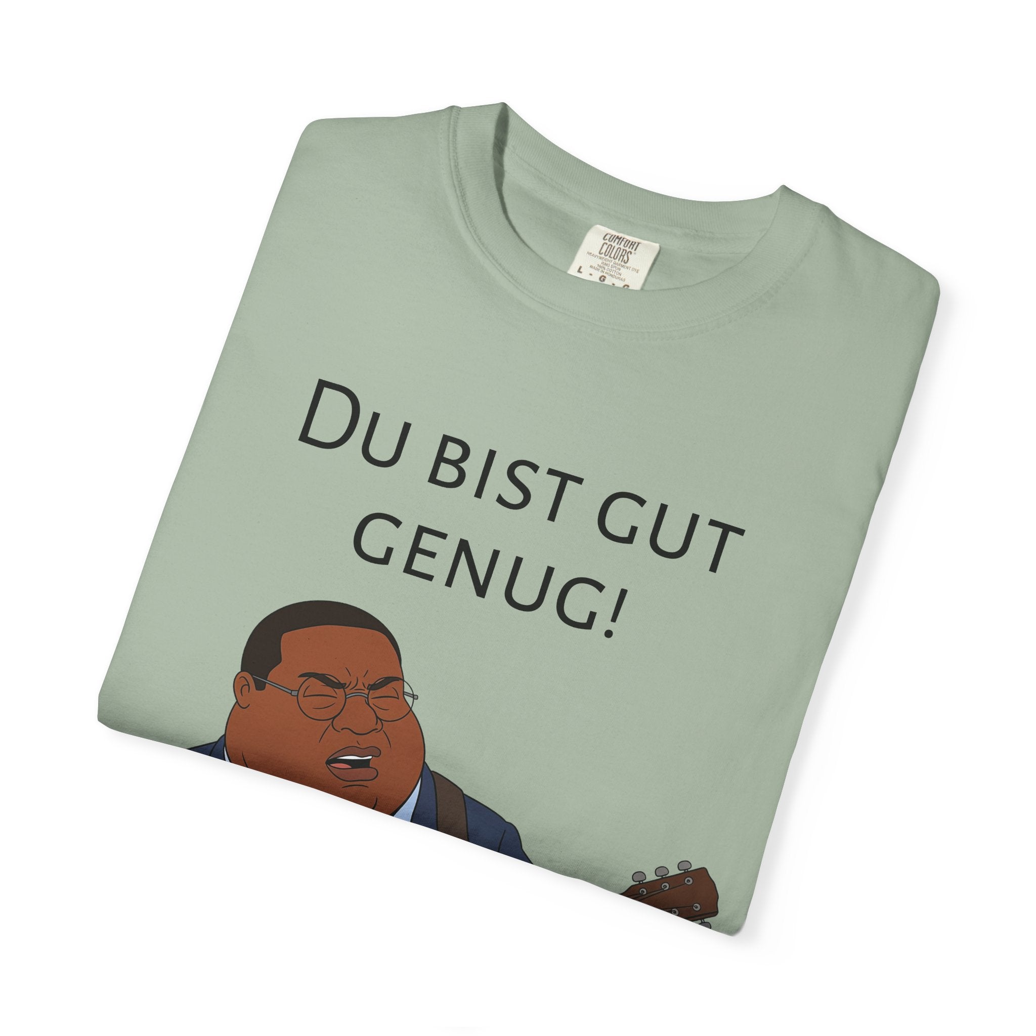 Du bist gut genug! Guitar Singer T-Shirt — Inspirational German Phrase Tee