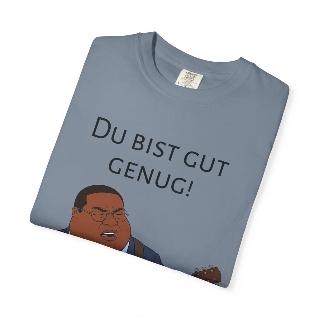 Du bist gut genug! Guitar Singer T-Shirt — Inspirational German Phrase Tee